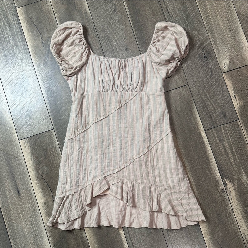 In Loom Cotton Gauze Mini Dress